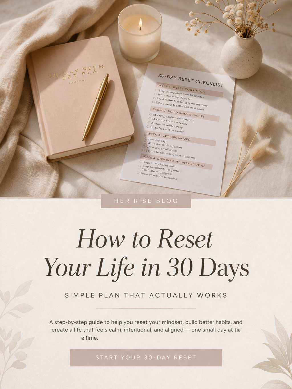How to Reset Your Life in 30 Days (Simple Plan That Actually Works)