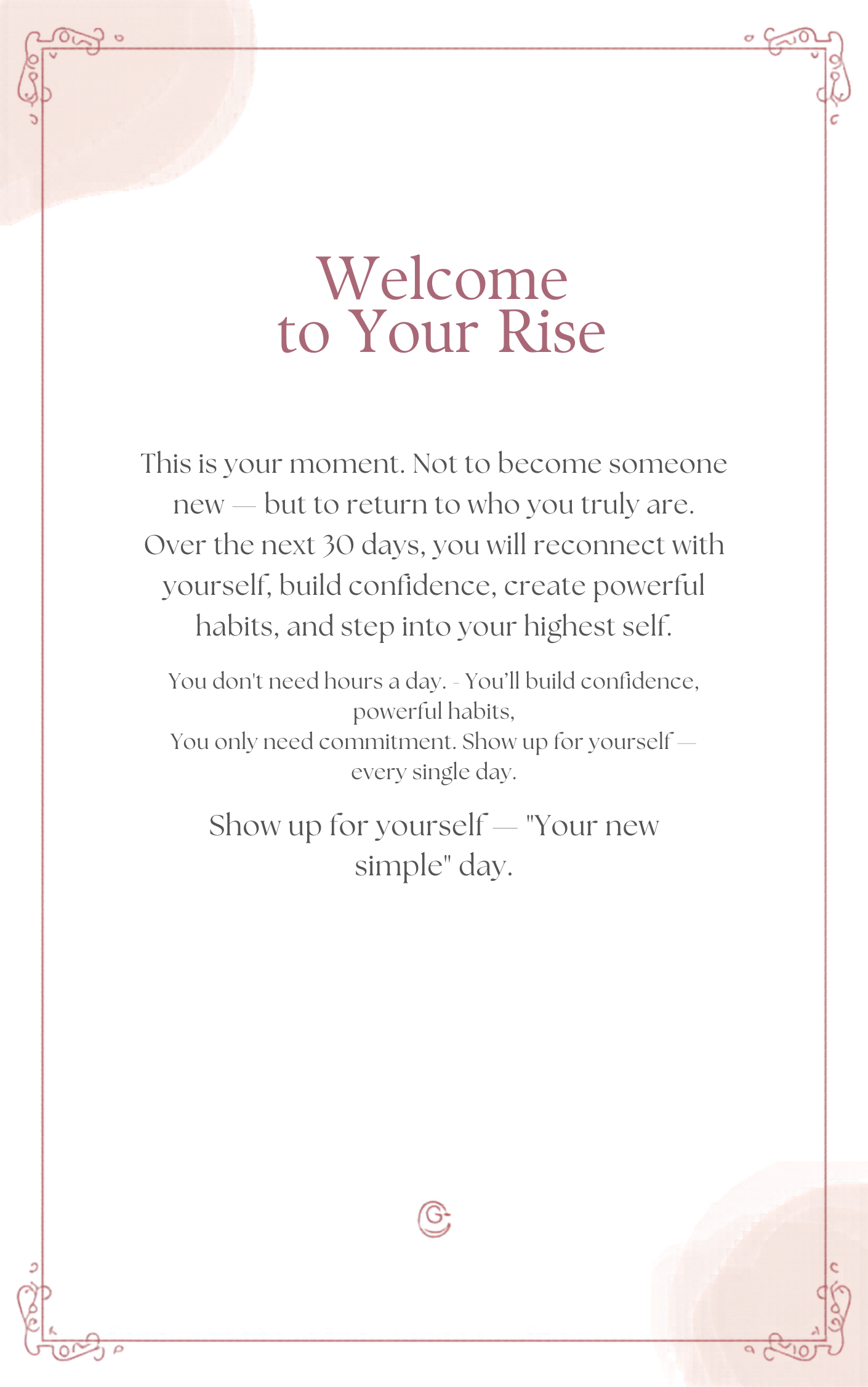 30-Day Rise Challenge | Reset Your Mind & Rebuild Your Confidence