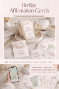 HerRise Affirmation Cards | 30 Printable Daily Affirmations