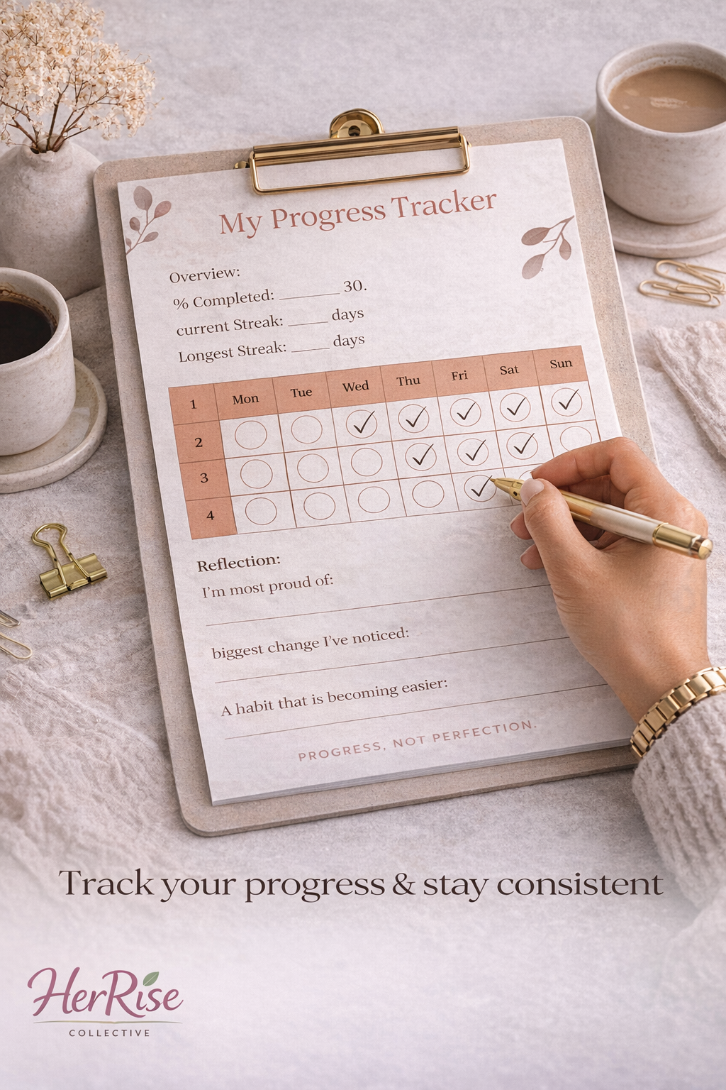 30-Day Habit Reset Planner | Printable Habit Tracker PDF