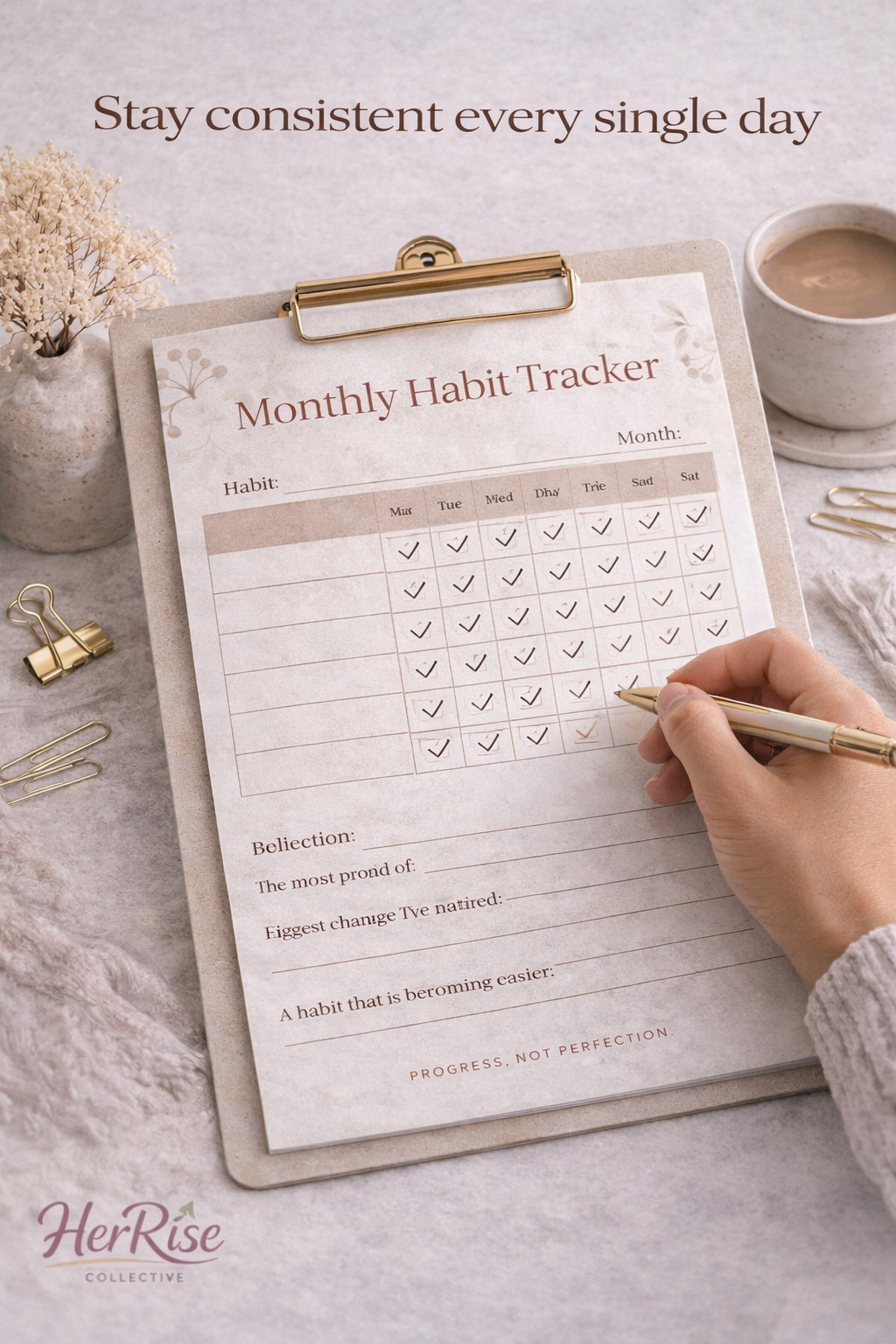 30-Day Habit Reset Planner | Printable Habit Tracker PDF