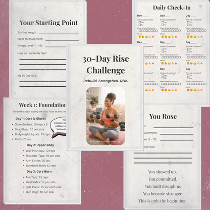 30-Day Rise Challenge – Core Reset for Busy Moms