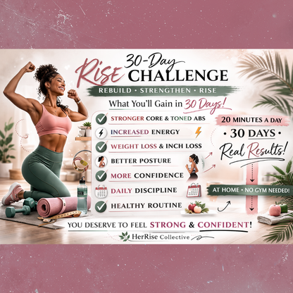 30-Day Rise Challenge – Core Reset for Busy Moms